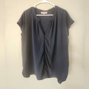 Elegant Navy Blue Women's Top